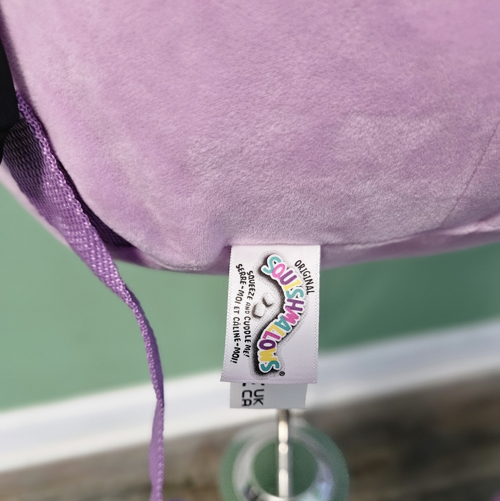 Squishmallows Lavender Axolotl Plush Backpack - Picture 4 of 7